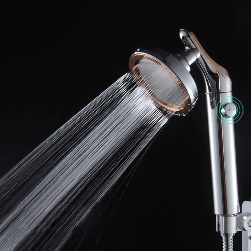 

Регулируемый Ванная комната Насадки для душа ручной душ с функцией экономии воды под высоким давлением, на одной пуговице, чтобы остановить...