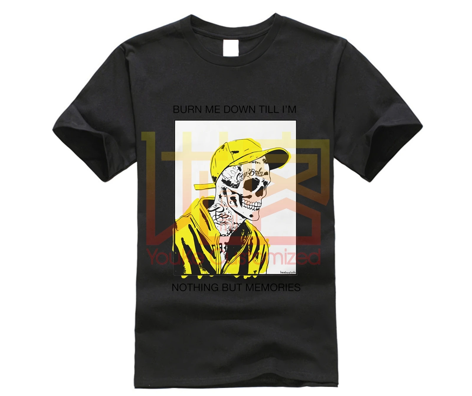 Lil футболка с открытым носком брендовая модная Homme Hip Hop Cool Hipster бренд высокое