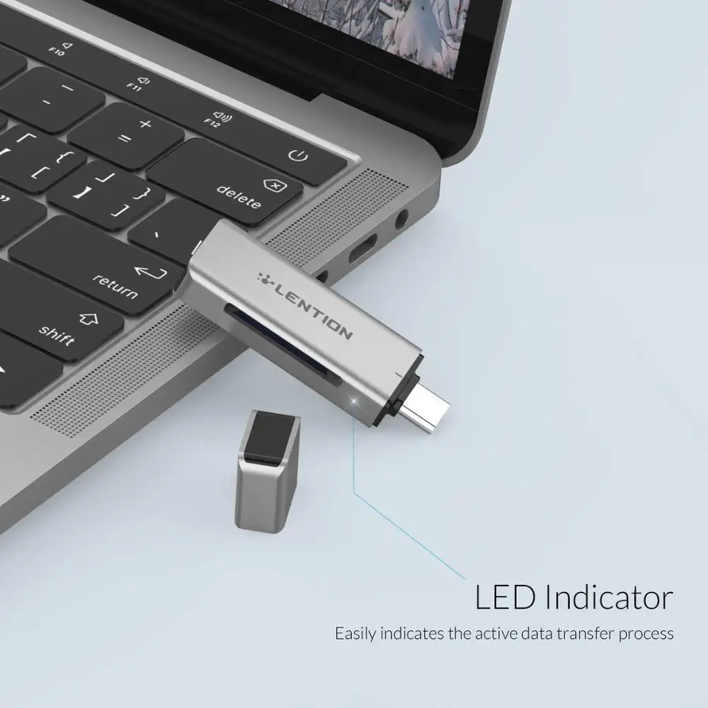 Устройство для чтения карт памяти USB C на SD/Micro SD адаптер двух Type 2016 2019 MacBook Pro (Порт