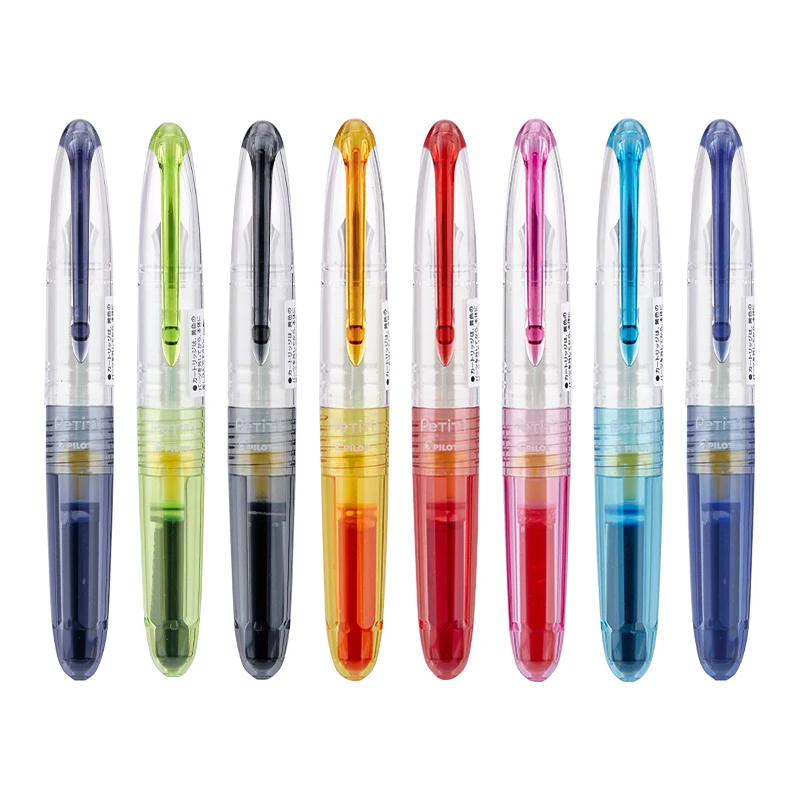 

1set Pilot Spn-20f Gift Box Transparent Mini Pen Multi Color Portable Pen Replaceable Ink Bag Stationery Student Supplies