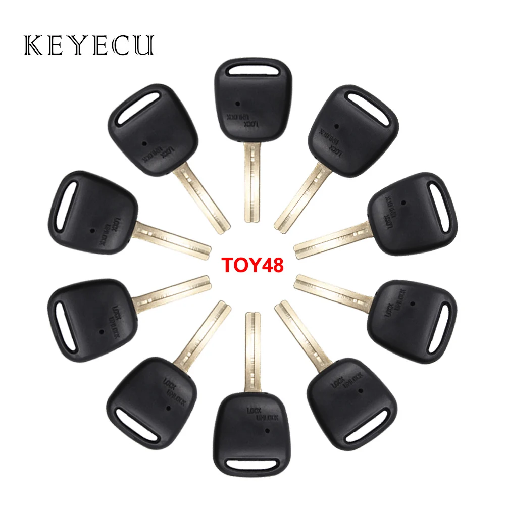 Keyecu 10 шт. боковой 1 кнопочный пульт дистанционного управления автомобильный ключ