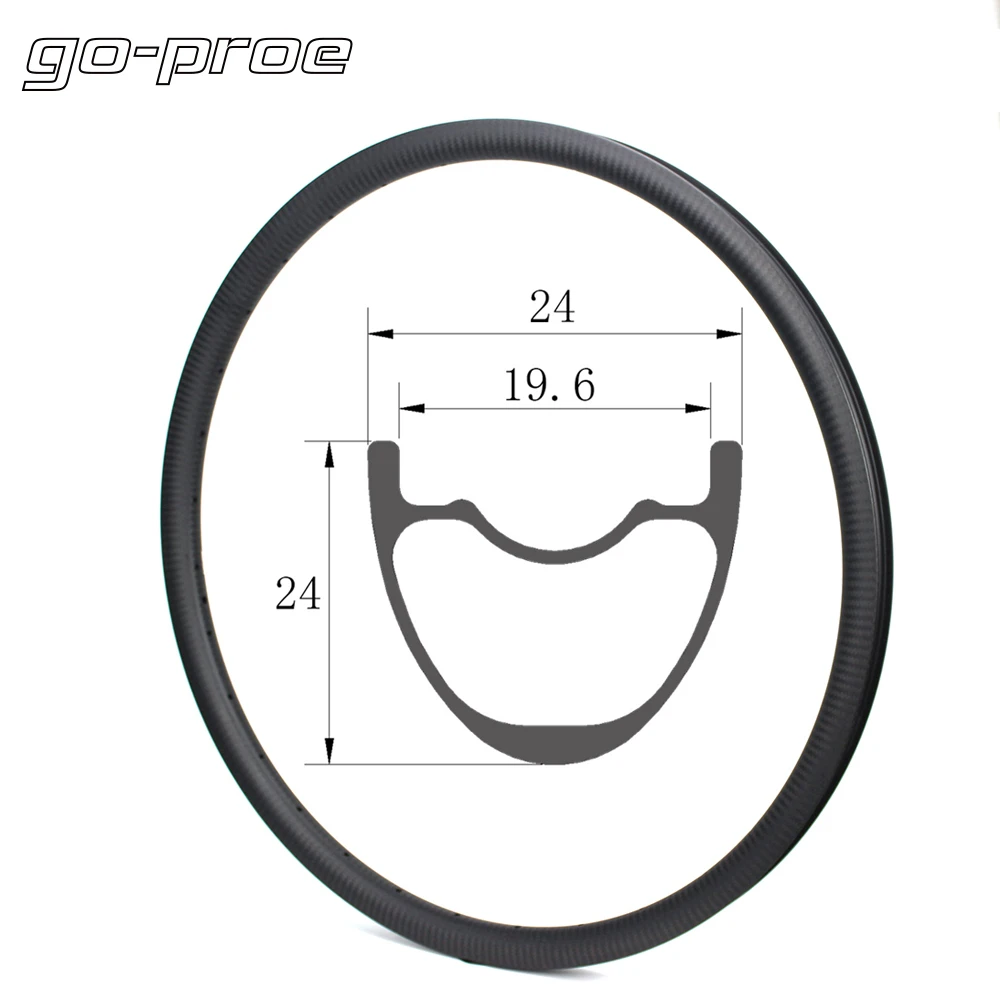 

GO-PROE 29er горный карбоновый обод супер светильник 295 г только 24 мм * 24 мм бескамерный комплект для XC пересеченного горного велосипеда