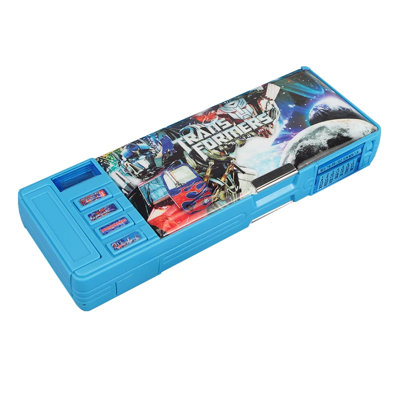 

Creative Multifunction Pencil Box Case School Pencil Case School Stationery Pen Holder Pink Blue for boys&girls
