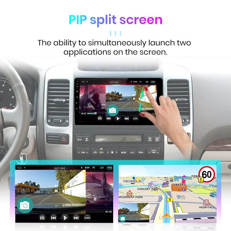 Автомагнитола Junsun V1 для Toyota стерео-система на Android 10 0 2 Гб ОЗУ 32 ПЗУ с GPS и RDS