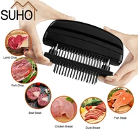 creative meat tenderizer 48 stainless steel ultra sharp needle blades best for tenderizing bbq marinade kitchen cooking tool