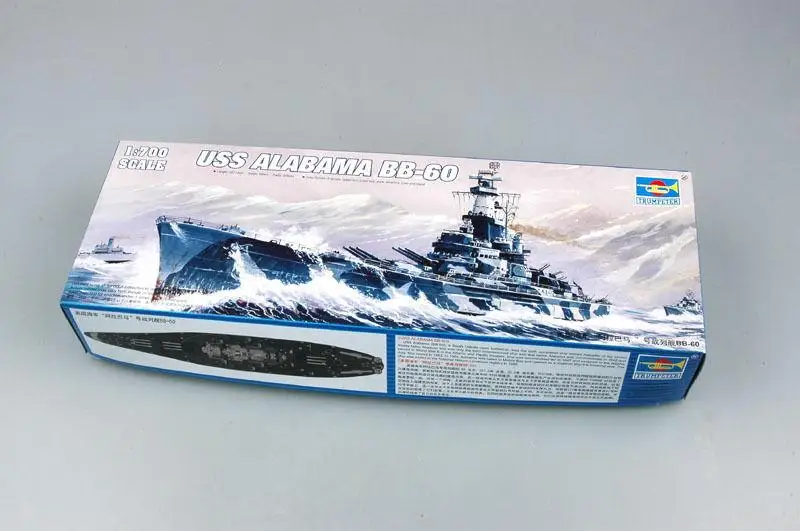 Трубач 05762 1/700 USS Alabama (BB 60) пластиковая модель комплект| |