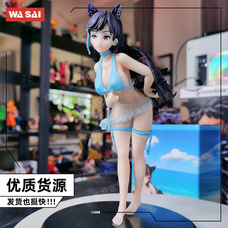 

19cm Anime Game Azur Lane IJN Takao Rhapsody on the Beach Ver. Sexy Girls Figure Model Toys