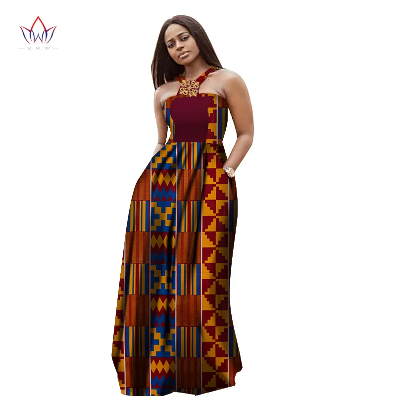 Летние макси платья стиль африканские платья для женщин Vestidos африканская одежда Дашики размера плюс платья для вечеринок WY2740 - Цвет: 21
