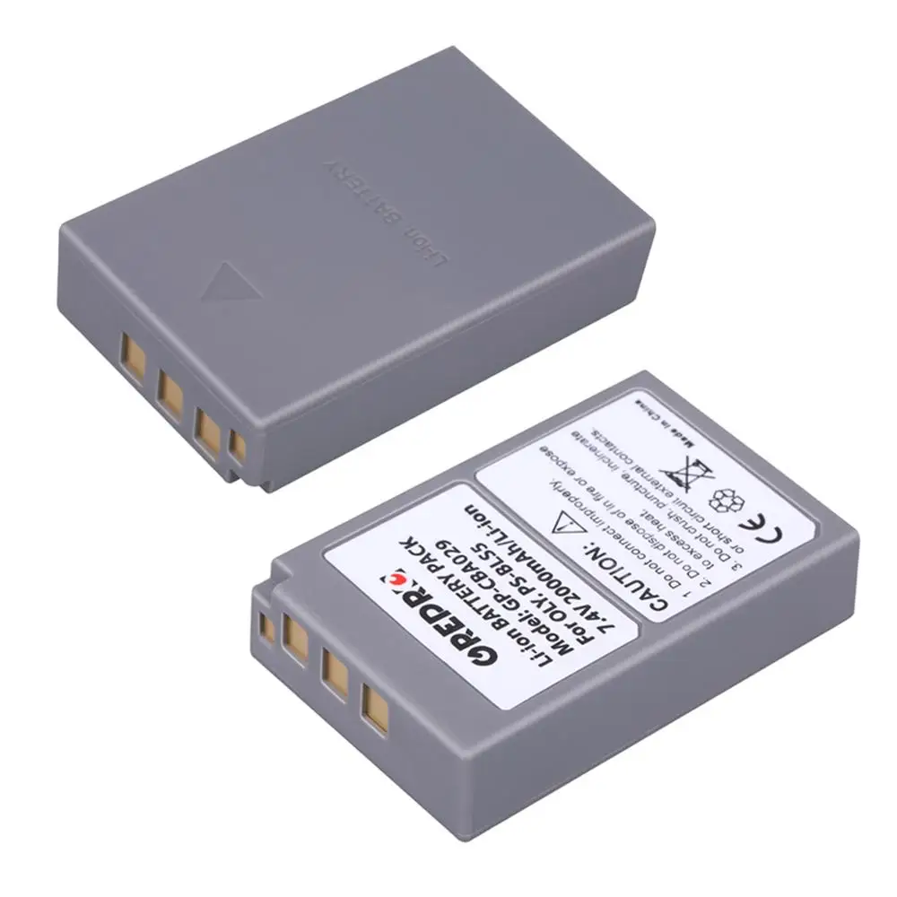 4 шт. PS BLS5 BLS50 Батарея с Зарядное устройство для цифровой камеры Olympus PEN BLS 50 E PL2 PL5 PL6