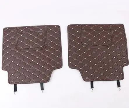 Seat Brown 2PCS Стильный кожаный для ключа от автомобиля задний багажник для заднего колеса антиударная площадка анти-коврик для ванной для Toyota Camry 8th автомобильные аксессуары - Название цвета: Seat Brown 2PCS