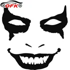 Модный виниловый автомобильный Стайлинг с изображением клоуна Джокера, автомобильные аксессуары, стикеры, черныйсеребристый цвет, 12,8 см * 13,7 см