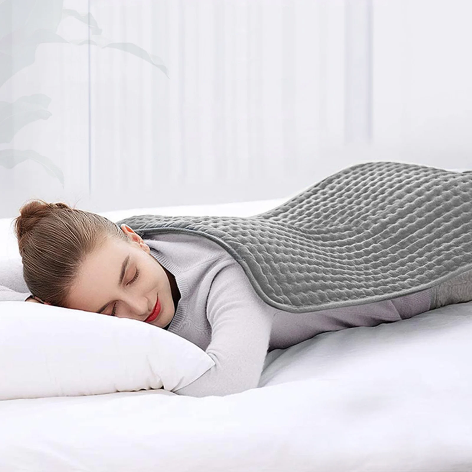 

Электрическая терапевтическая грелка 60*30 см 230 В, одеяло для шеи для снятия боли в спине, животе и плечах, Нагреватель температуры, теплая зим...