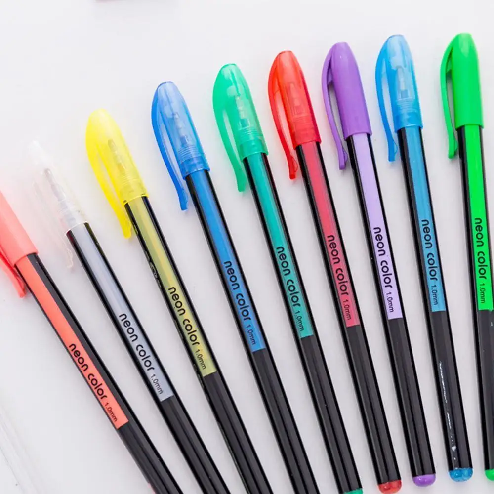 24 цвета набор гелевых ручек блестящая гелевая ручка для взрослых книжек