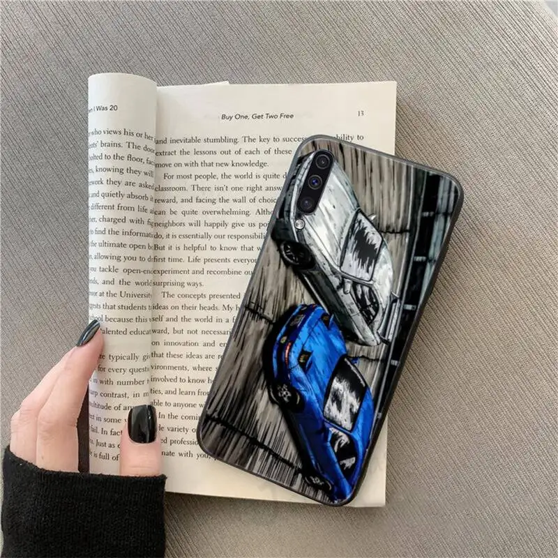 

initial d JDM Drift D black white car Phone Case For Samsung galaxy S 9 10 20 A 10 21 30 31 40 50 51 71 s note 20 j 4 2018 plus