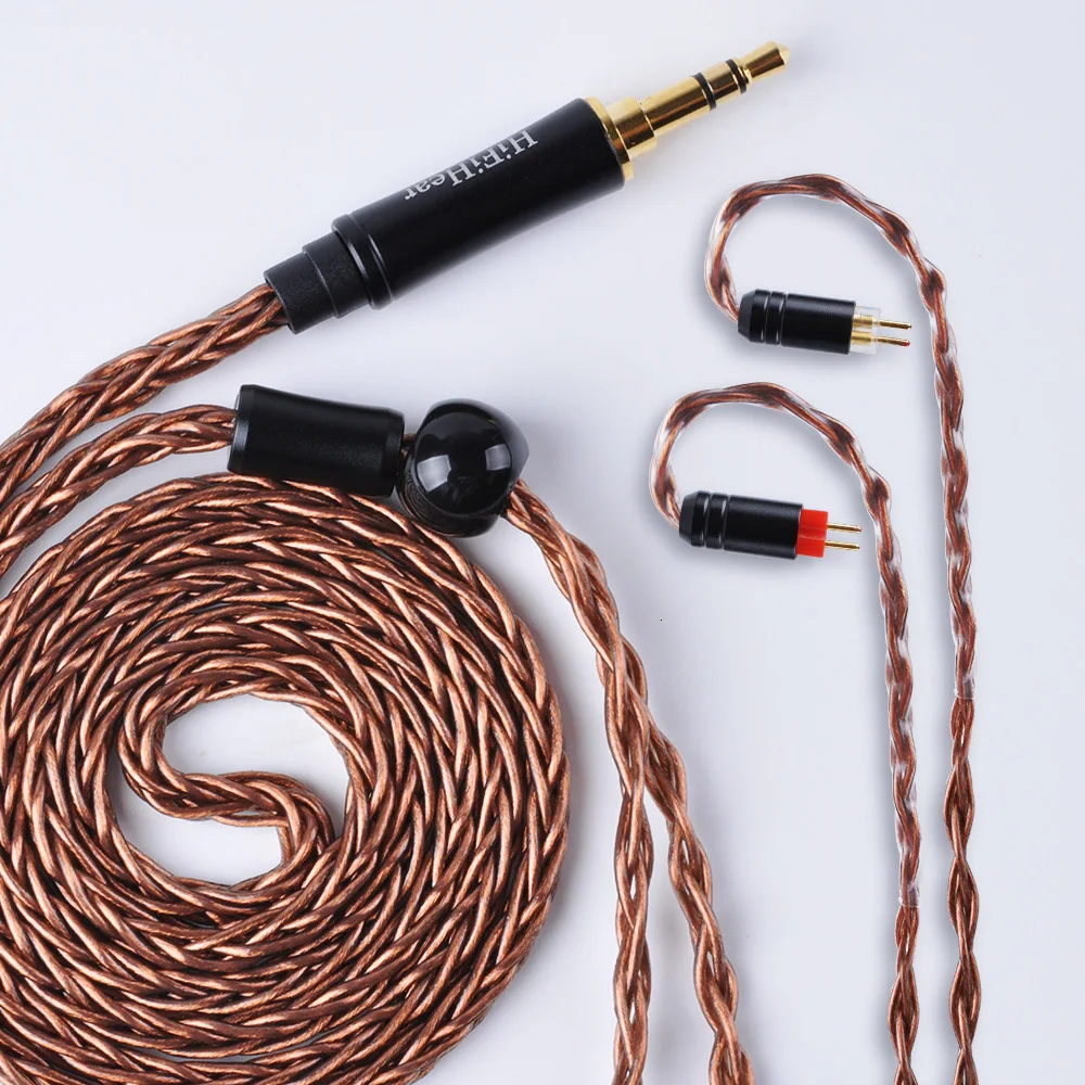 AK HiFiHear 8 Core посеребренный Модернизированный кабель 2,5/3,5 мм сбалансированный кабель с MMCX/2pin разъем для ZS10 Pro TRN X6