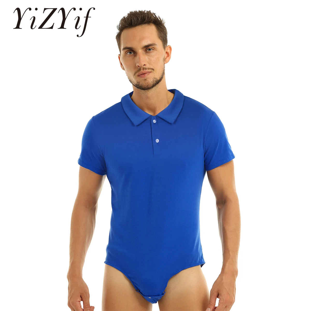 YiZYiF модная мужская футболка боди однотонные сексуальные футболки с коротким