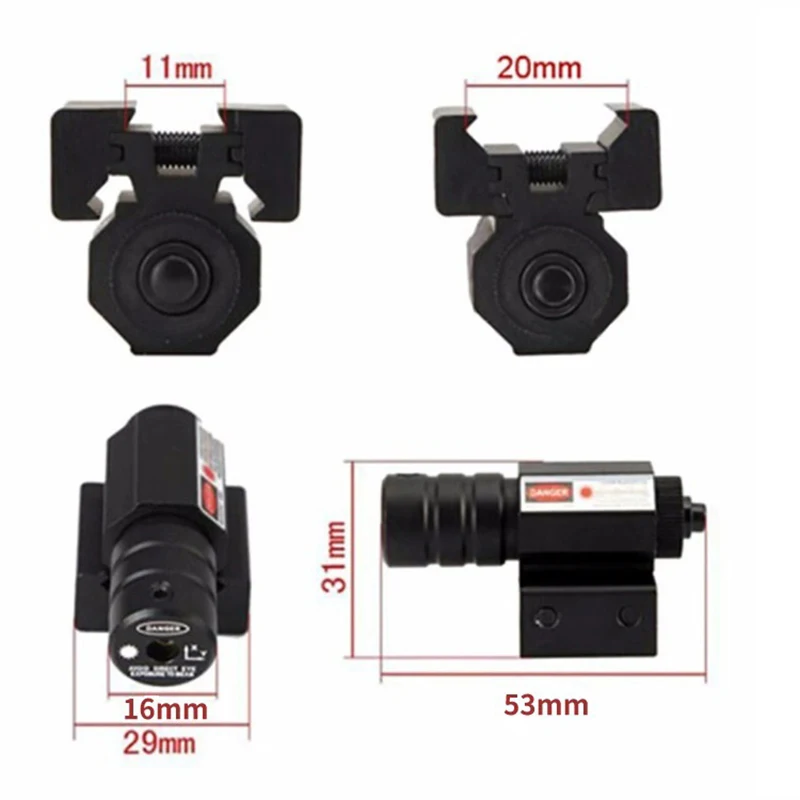Мощная тактическая лазерная указка Red Dot Scope Weaver Picatinny Mount Set for Gun винтовка стрельба