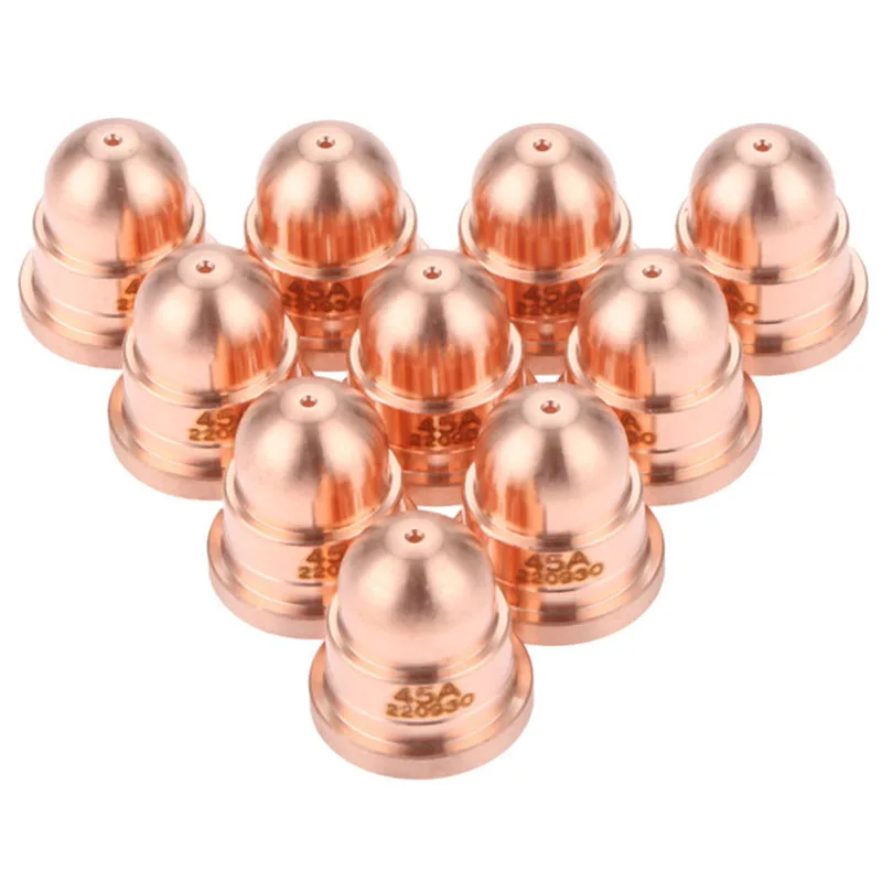 

Hot 10Pcs 45A Nozzle 220930 Nozzle for Plasma Cutting Torch Consumables FineCut Processes Welding & Soldering Supplies