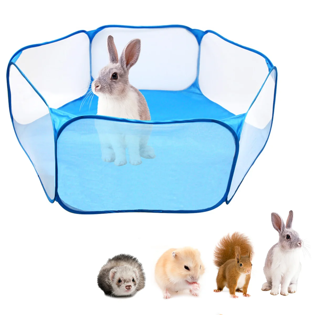 

Pet Playpen Pop Open Indoor Outdoor Small Animal Cage Tent Fence Pet Playpens For Hamster Chinchillas Guinea-Pigs Dropshipping