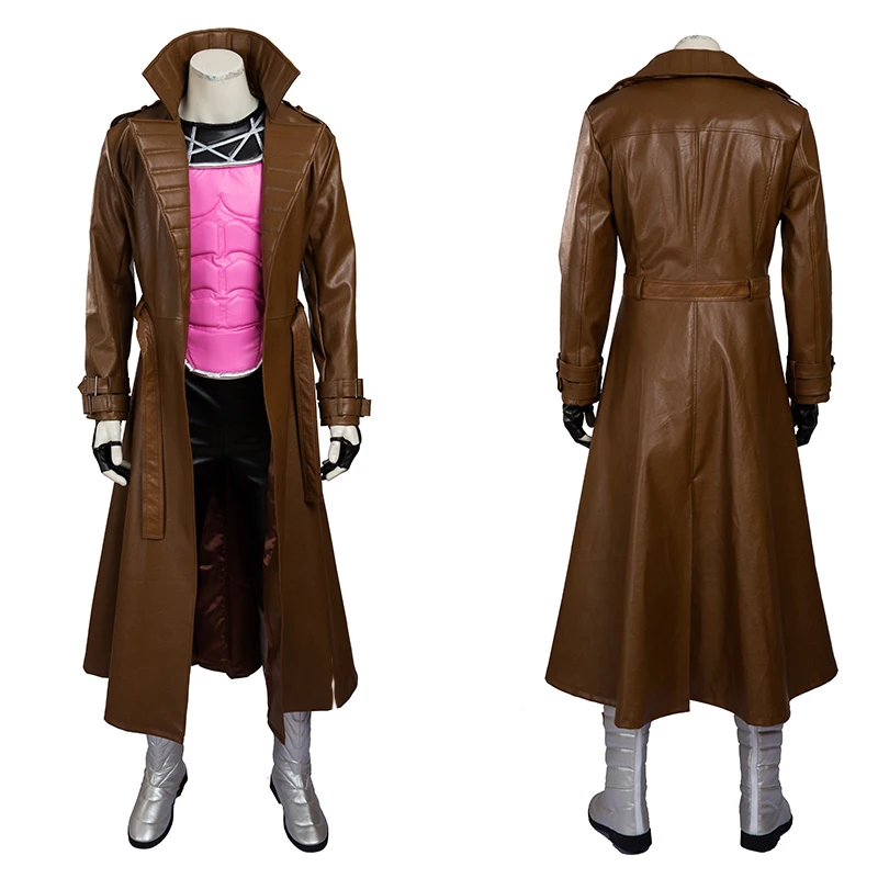 

X-Men Cosplay Costume Gambit Remy Etienne LeBeau Cosplay Costume Halloween Carnival Party Full Set Costume PU Customize