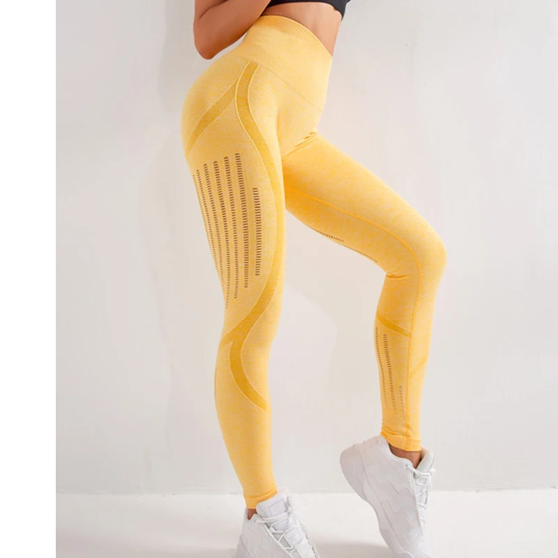 Женские Бесшовные Леггинсы для йоги с высокой талией женские леггинсы
