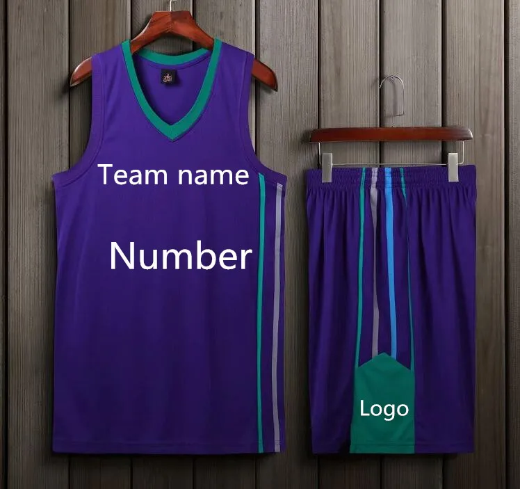 Новый сезон Новая баскетбольная форма взрослый размер один задний карман