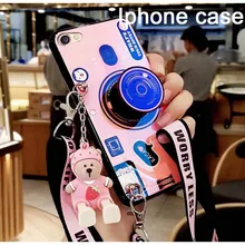 Iphone case for iphone 13 12 11 Pro X 6S 7 8 Plus XR XS Max SE2020 retro camera bracket blu-ray mobile phone case