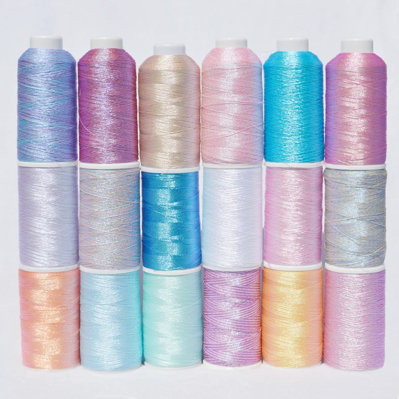 6 нитей волшебный цвет компьютерная вышивка золотая и серебряная проволока