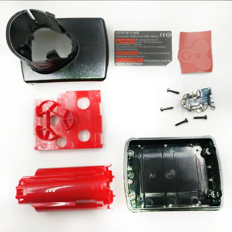 Пластиковый корпус для аккумулятора M12 печатная плата этикетка Milwaukee 12 В 10 8 48 11 2411