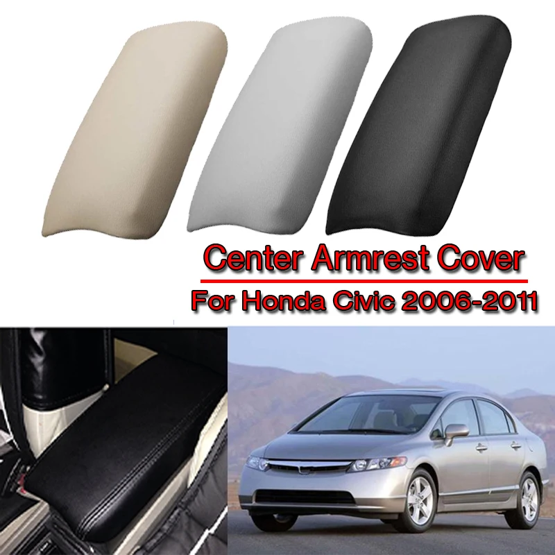 

Car Center Console Armrest Lid, Artificial PU Leather Arm rest Cover Latch For Honda Civic 2006-2011 ,Car Interior Accessories