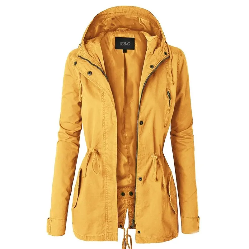 Women Warm Hooded Black Goth Trench Coat Casual Zipper Hoody Jumper Overcoat Outwear Harajuku Punk Gothic Clothing 2019 Winter | Женская