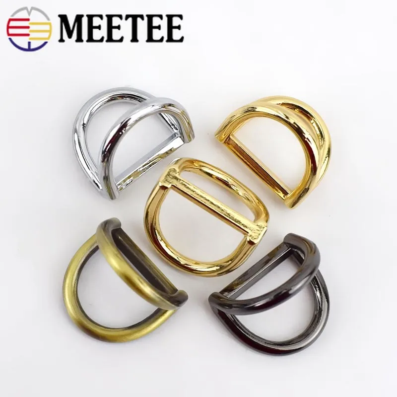 Металлические круглые кольца Meetee 5/10/20 шт. 19 мм пряжки для сумок цепочек ремешков