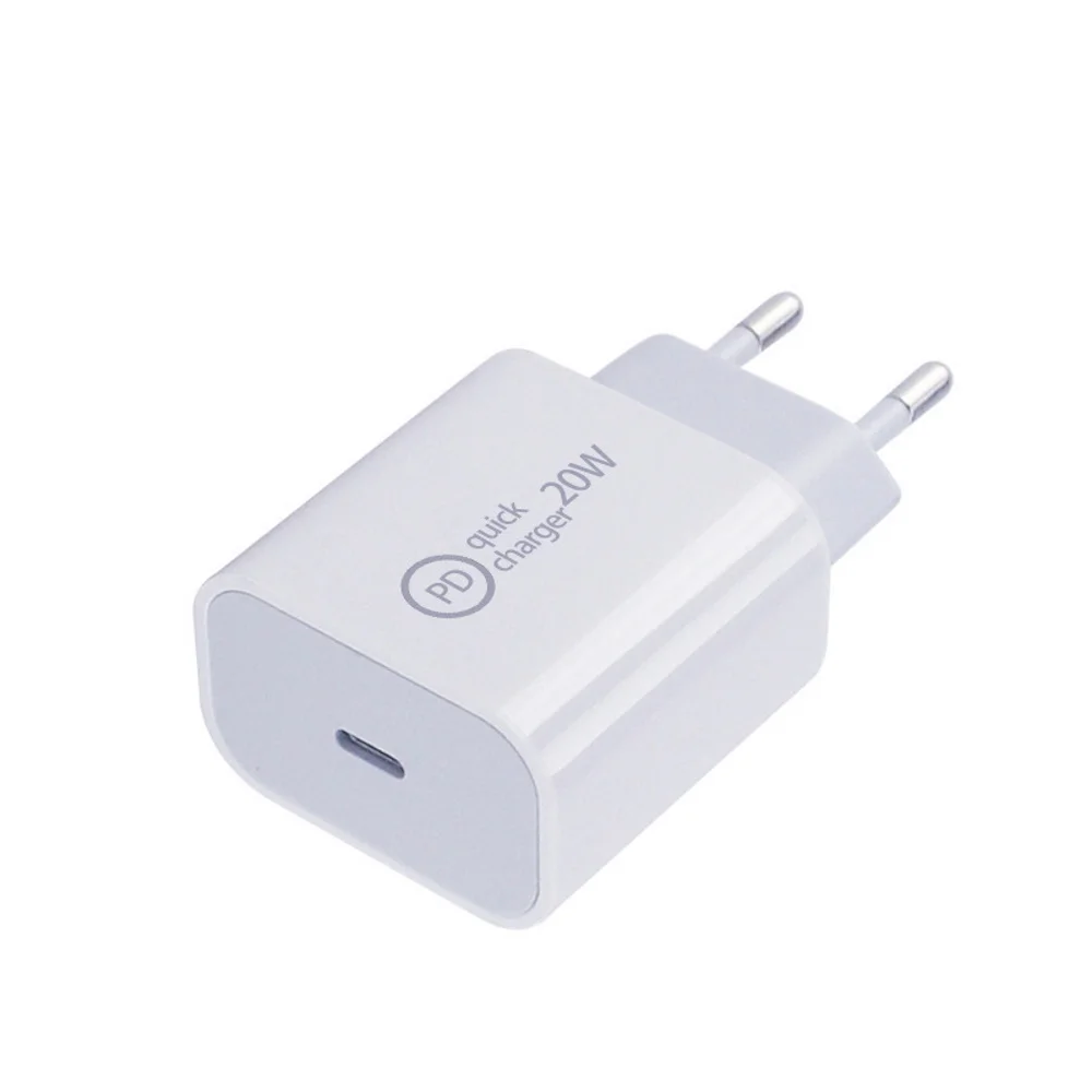 

Fast Charger for iPhone 20 W PD USB-C fast charge PD QC power adapter connector type-C quick charger