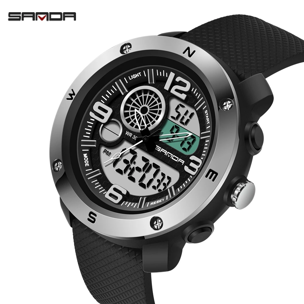 

Fashion Sanda 762 New Sports Men's Watches Top Brand Luxury Military Quartz Watch Men Waterproof S Shock Clock Relogio Masculino