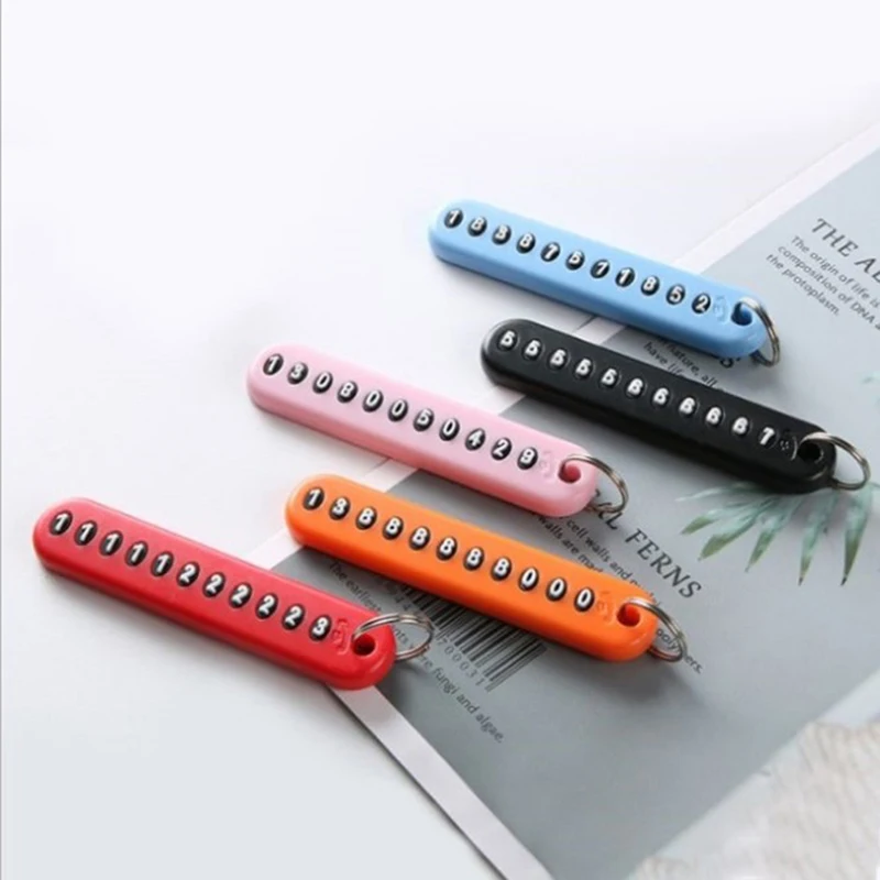 1 шт. Мобильный телефон ремни анти потеря номер Плиты Кулон брелок для автомобиля