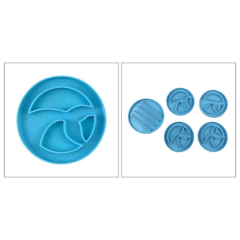 

Coffee Tea Cup fish tail Coaster Stand Epoxy Resin Mold Table Mat Holder Silicone Mould DIY Crafts Ornaments Casting Tool