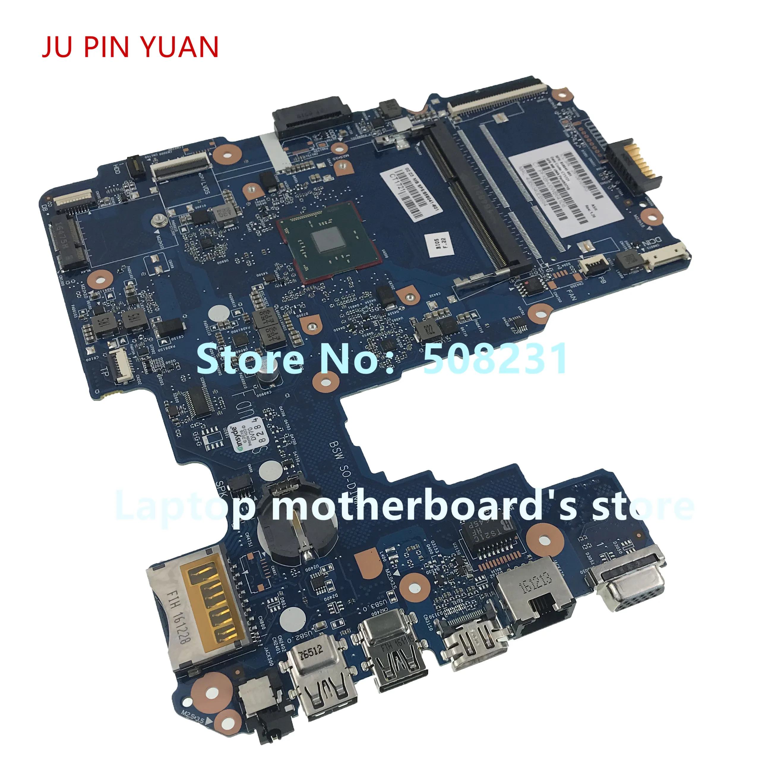 

858041-001 858041-601 858041-501 Материнская плата для ноутбука HP 14-AM N3710 100% полностью протестированная