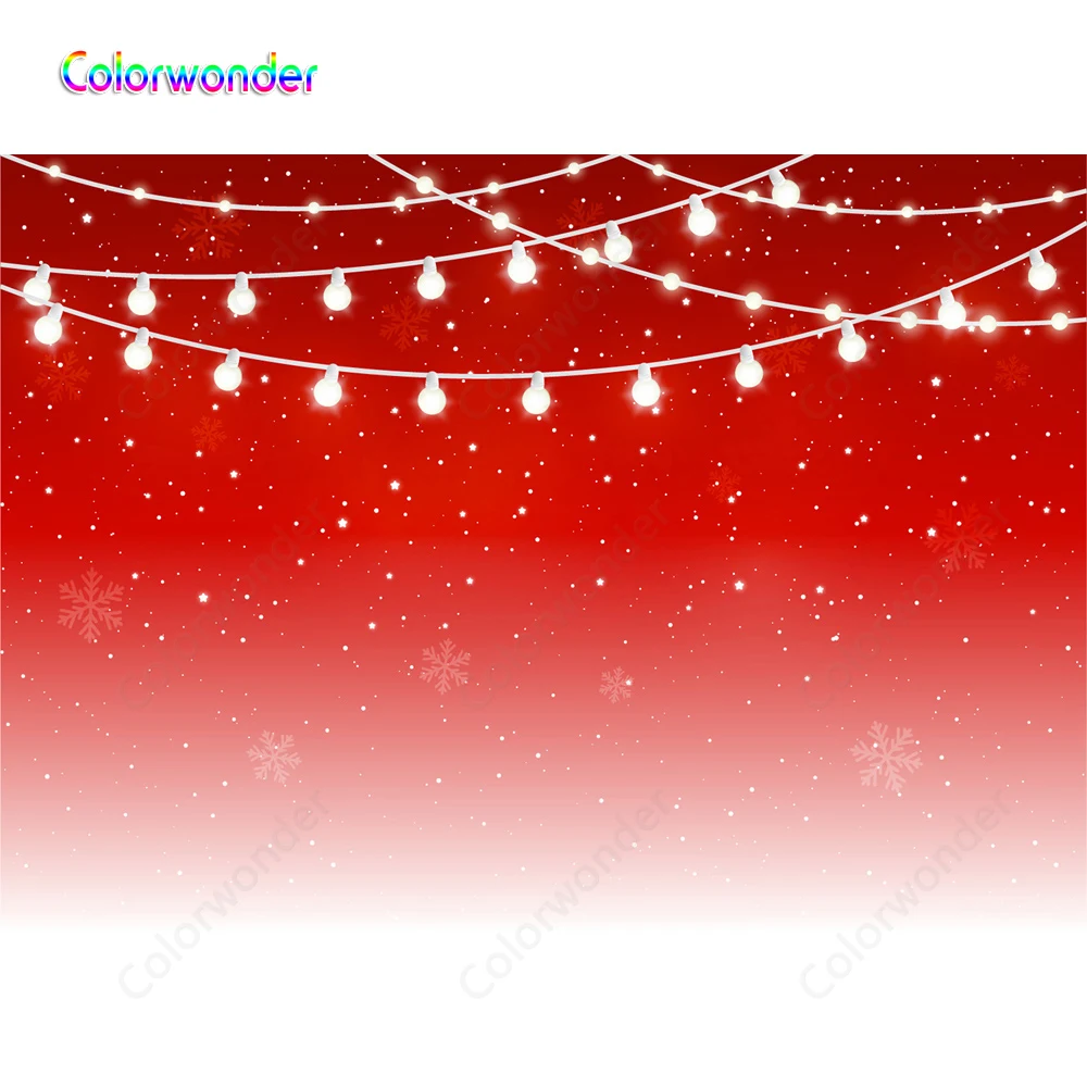 Фон для фотосъемки с изображением снежинок белым снегом и желтыми огнями|Фон