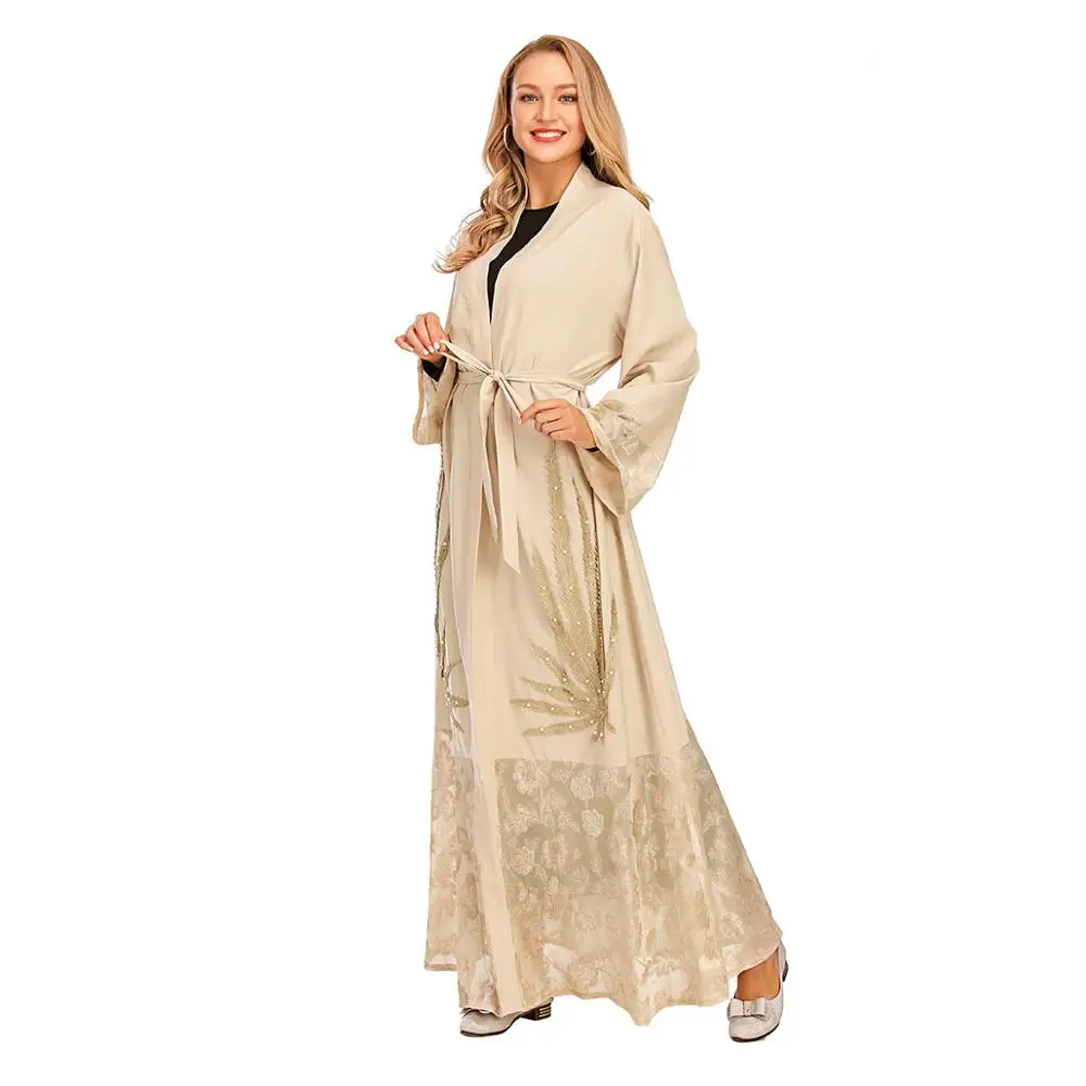 Халат кимоно Женский мусульманский модная одежда в мусульманском стиле хиджаб