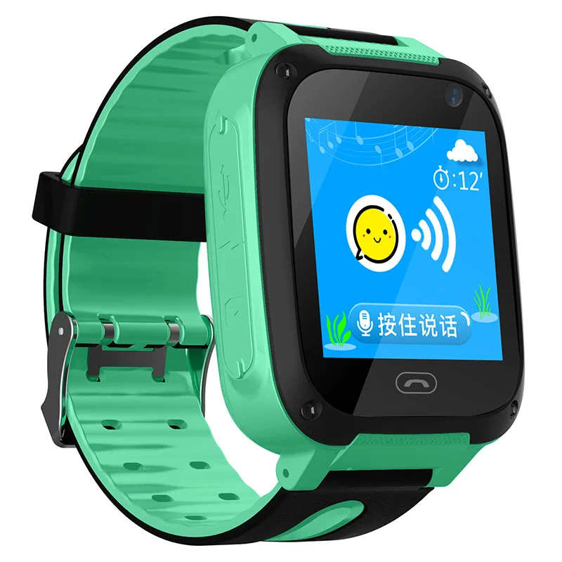 Smartwatch Green W08 Детские Смарт-часы анти-потеря детский трекер SOS интеллектуальный мониторинг позиционирования телефон Дети Детские часы совместимые IOS/Android - Цвет: Smartwatch Green