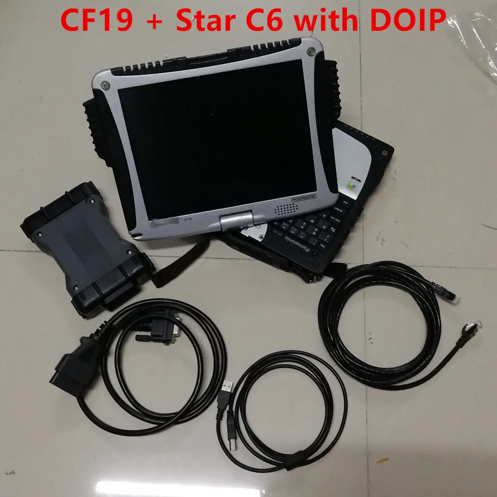 

C6 with CF19 laptop car/truck scanner diagnostic tool MB star C6 x-ntry software MB C6 Multiplexer full set