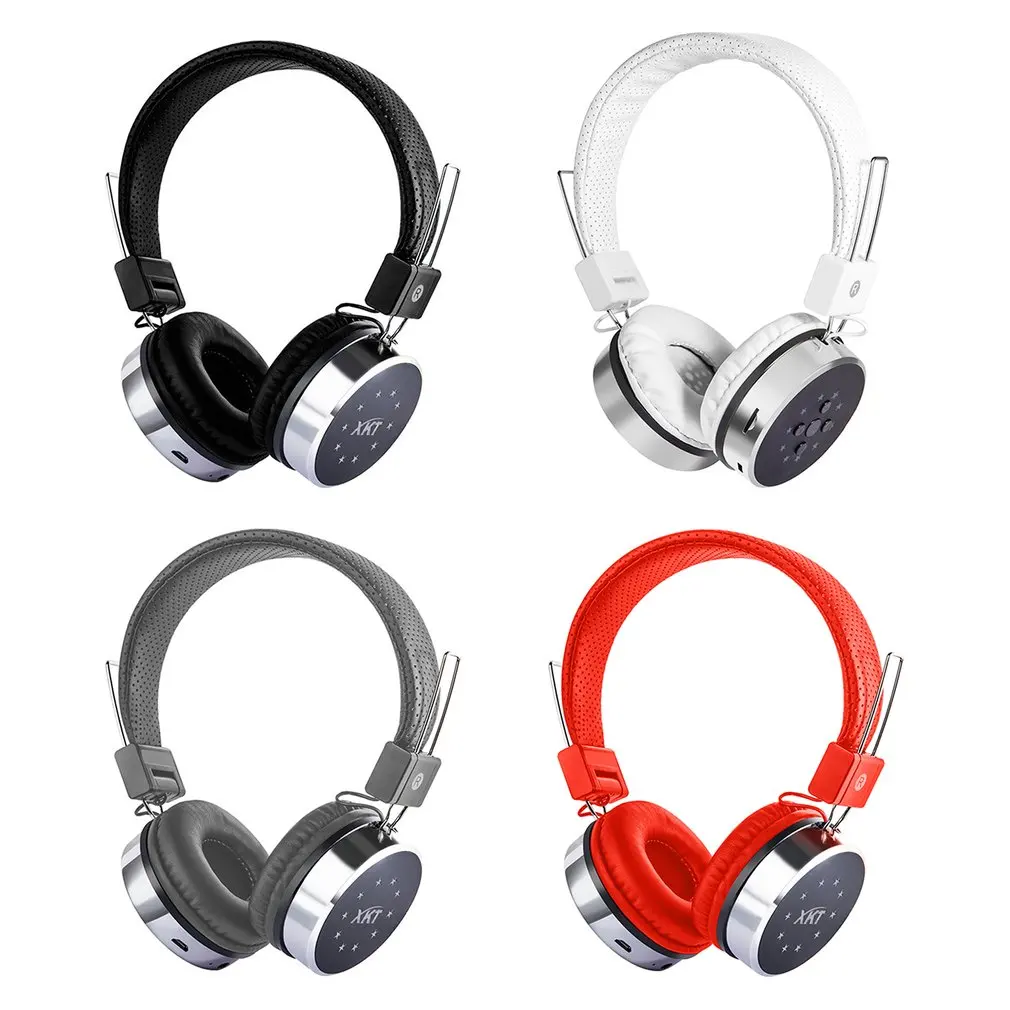 P60 беспроводные наушники Bluetooth наушники 24 часа работы 7 цветов светодиодный свет Поддержка TF карты для мобильного телефона PC tv