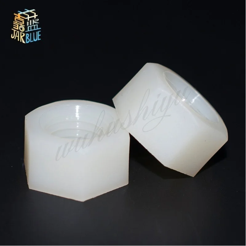 

JARBLUE нейлоновые шестигранные гайки DIN934 M2 M2.5 M3 M4 M5 M6 M8 50 шт