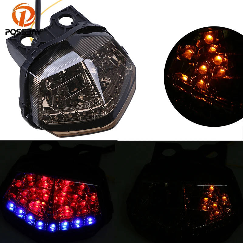 Задний светодиодный фонарь POSSBAY для мотоцикла стоп сигнал поворота задний Kawasaki