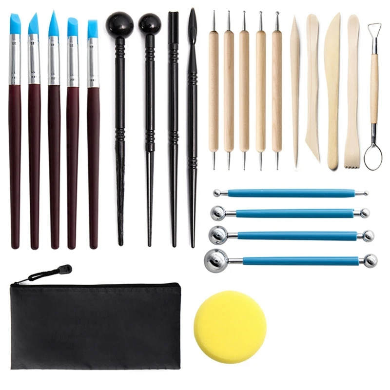 

35pcs Mandala Dotting Tools Set for Painting Rock Acrylic Stick Template Stencil Brush Tray Cardboard Kit