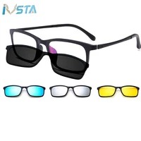 ivsta ultra light polarized clip on sunglasses men women magnetic glasses magnets tr90 optical frame myopia reading lenses 8803