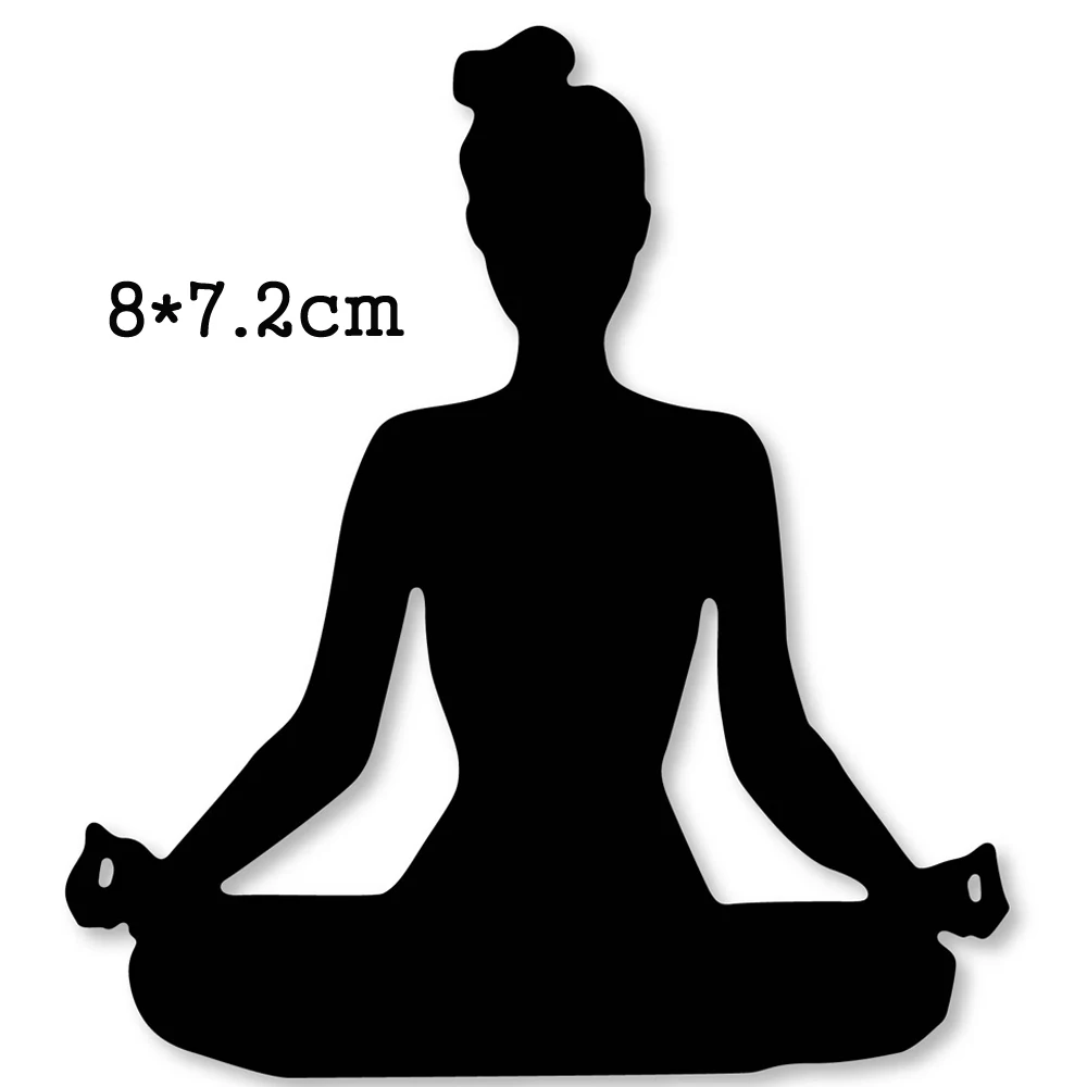 Металлическая резка штампов для женщин Йога 2020 Новое Ремесло Скрапбукинг штампы