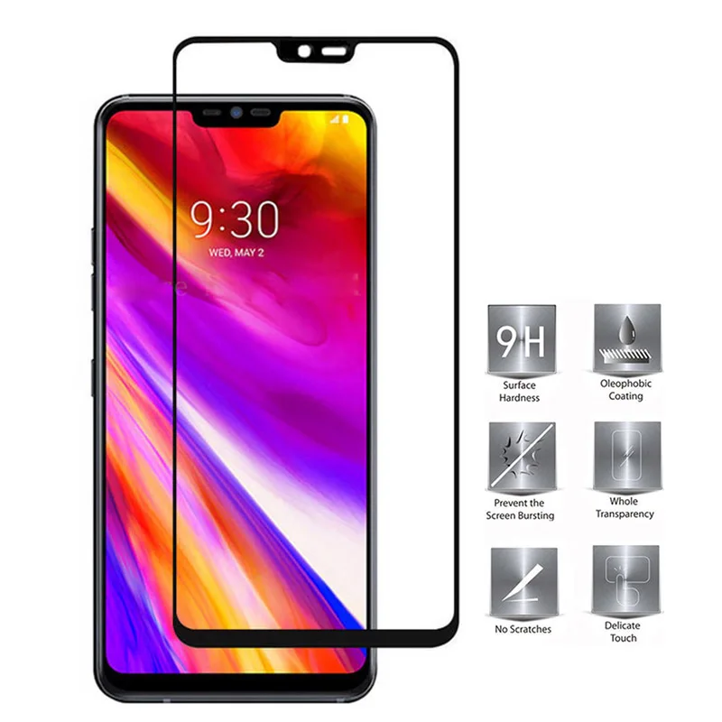 Для LG K10 2017 закаленное Стекло Экран протектор для G6 G7 Thinq полное покрытие чехол