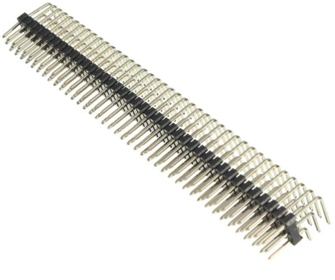 

90 Degree 2.54mm 3x40P Male Pins Three Row Right Angle Pin Header Connector