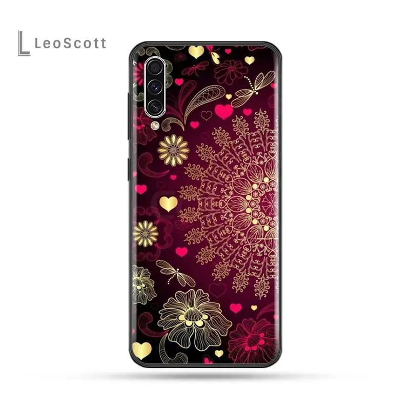 

Mandala flower Cove Phone Case For Samsung Galaxy A 3 6 7 8 10 21 01 11 31 91 10S 20S 30S 50S PLUS